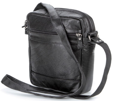 Elite leather men's bag SHVIGEL 00791 Black