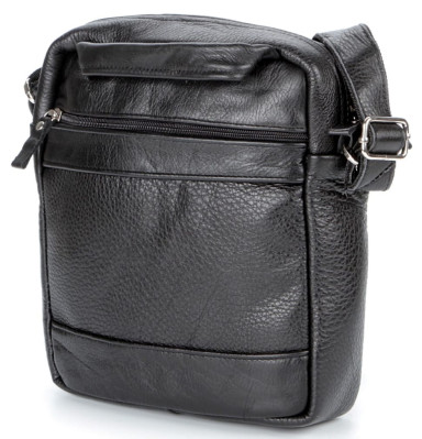 Elite leather men's bag SHVIGEL 00791 Black