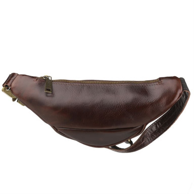 Small banana bag made of genuine leather GQ-3034-3md by Tarwa