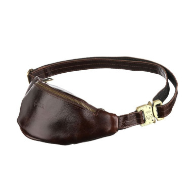 Small banana bag made of genuine leather GQ-3034-3md by Tarwa
