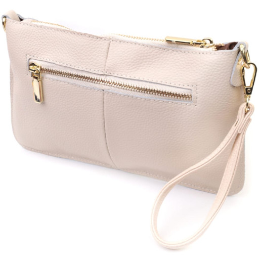 Жіноча сумка-клатч на літо з двома ременями з натуральної шкіри Vintage 22648