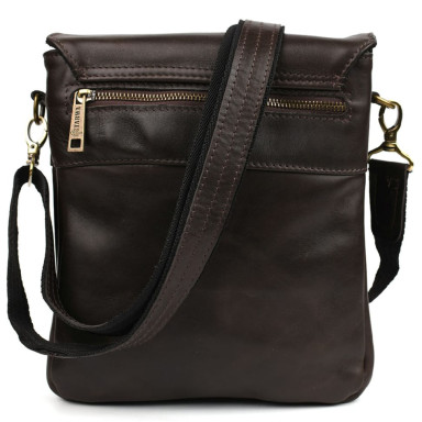 Mens shoulder bag GX-0022-4lx TARWA 2 compartments nappa leather