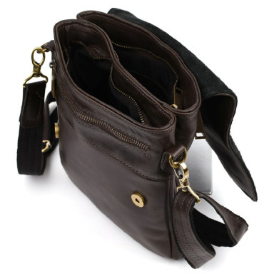 Mens shoulder bag GX-0022-4lx TARWA 2 compartments nappa leather