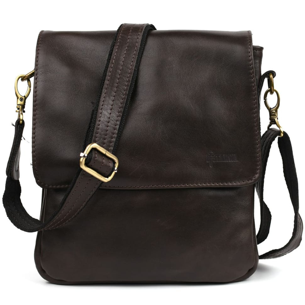 Чоловіча сумка через плече GX-0022-4lx TARWA на 2 відділення шкіра наппа