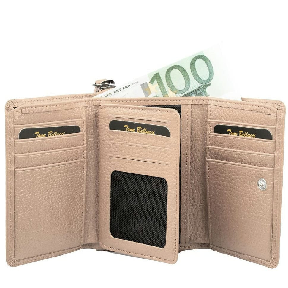 Гаманець жіночий шкіряний Tony Bellucci T876-218 світло-бежевий