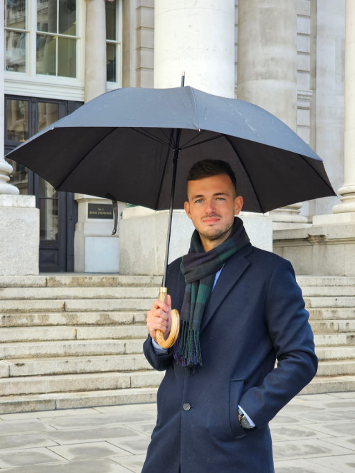 Парасолька-тростина Fulton Commissioner G807 Black (Чорний)