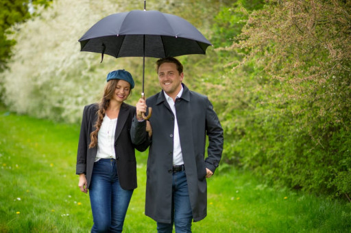 Парасолька-тростина Fulton Commissioner G807 Black (Чорний)