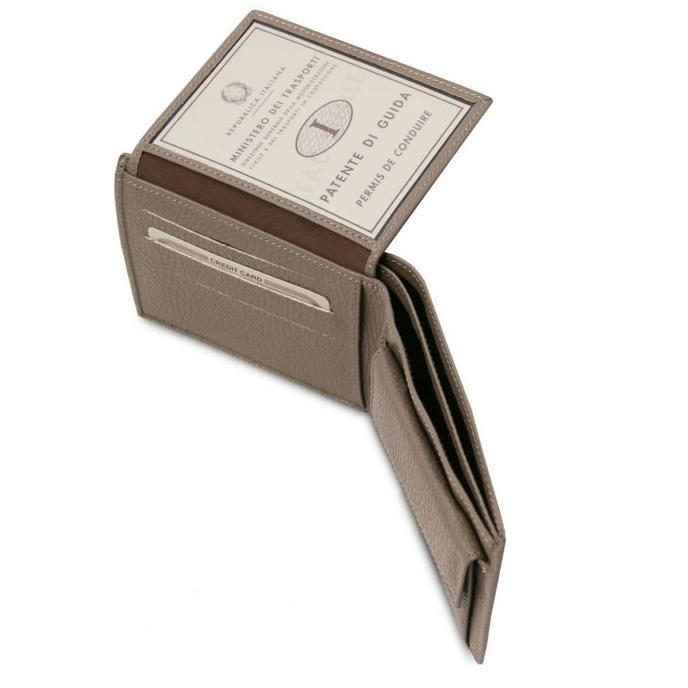 Эксклюзивный кожаный бумажник для мужчин с отделением для монет Tuscany TL142074