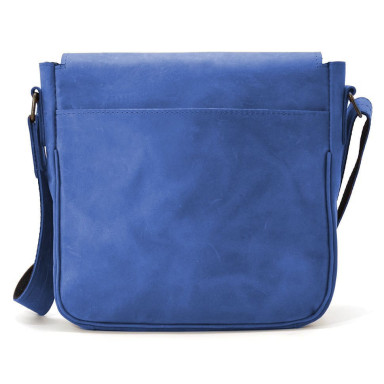 Mens leather shoulder bag RU-0002-3md TARWA ultramarine