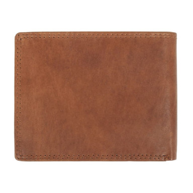 Leather wallet for men Ridgeback JBNC 39MN Tan (Red)