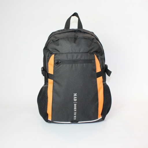 Міський спортивний рюкзак Tamix чорний помаранчевий від MAD | born to win™
