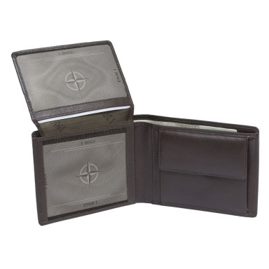 Leather wallet Cortina 5017 moro brown