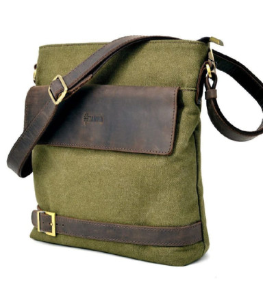 Men's bag canvas + leather RH-0040-4lx Tarwa