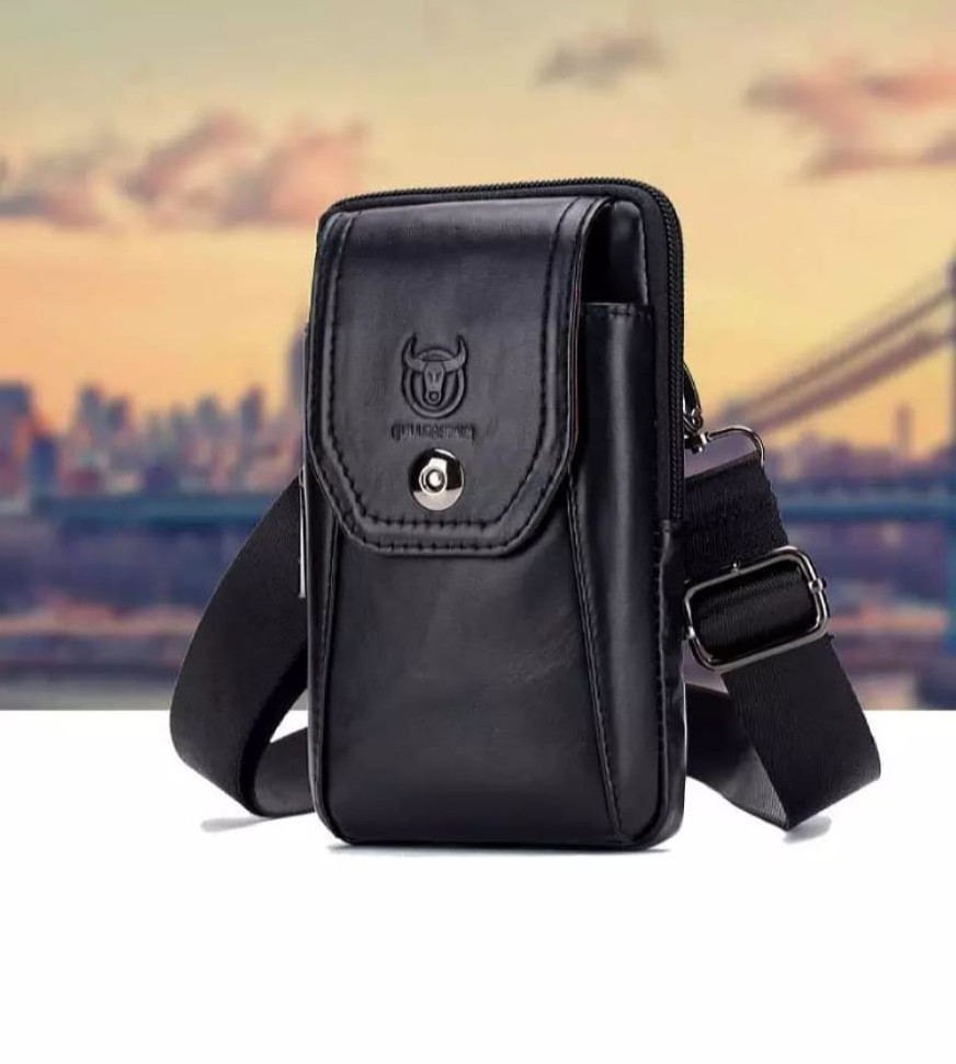 Шкіряна напоясний з ремінцем на плече T0158A BULL,