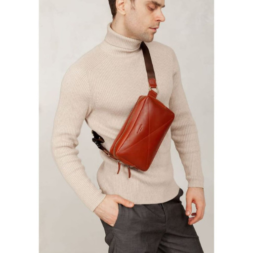 Шкіряна сумка Dropbag Maxi світло-коричнева