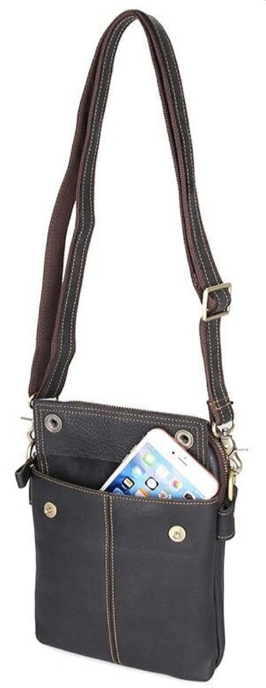 Сумка чоловіча Vintage 14408 Чорна