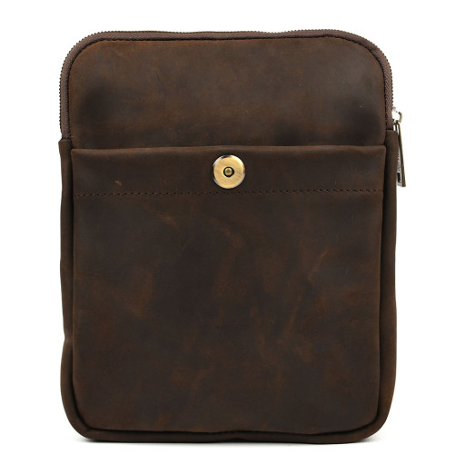 Шкіряна сумка через плече RC-0061-4lx TARWA коричневий крейзі хорс