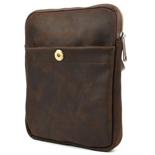 Шкіряна сумка через плече RC-0061-4lx TARWA коричневий крейзі хорс