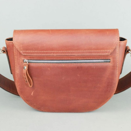 Жіноча шкіряна сумка Ruby L світло-коричнева vintage