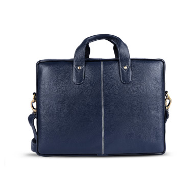 13 Hammonds Flycatcher LB105 Blue Leather Laptop Bag
