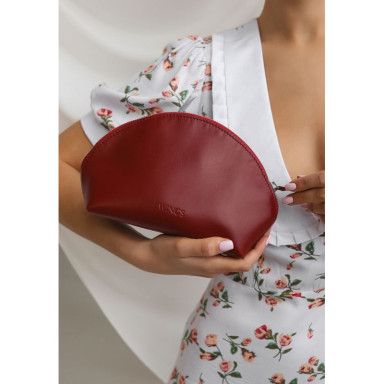Womens Leather Cosmetic Bag 8.0 Wings Red