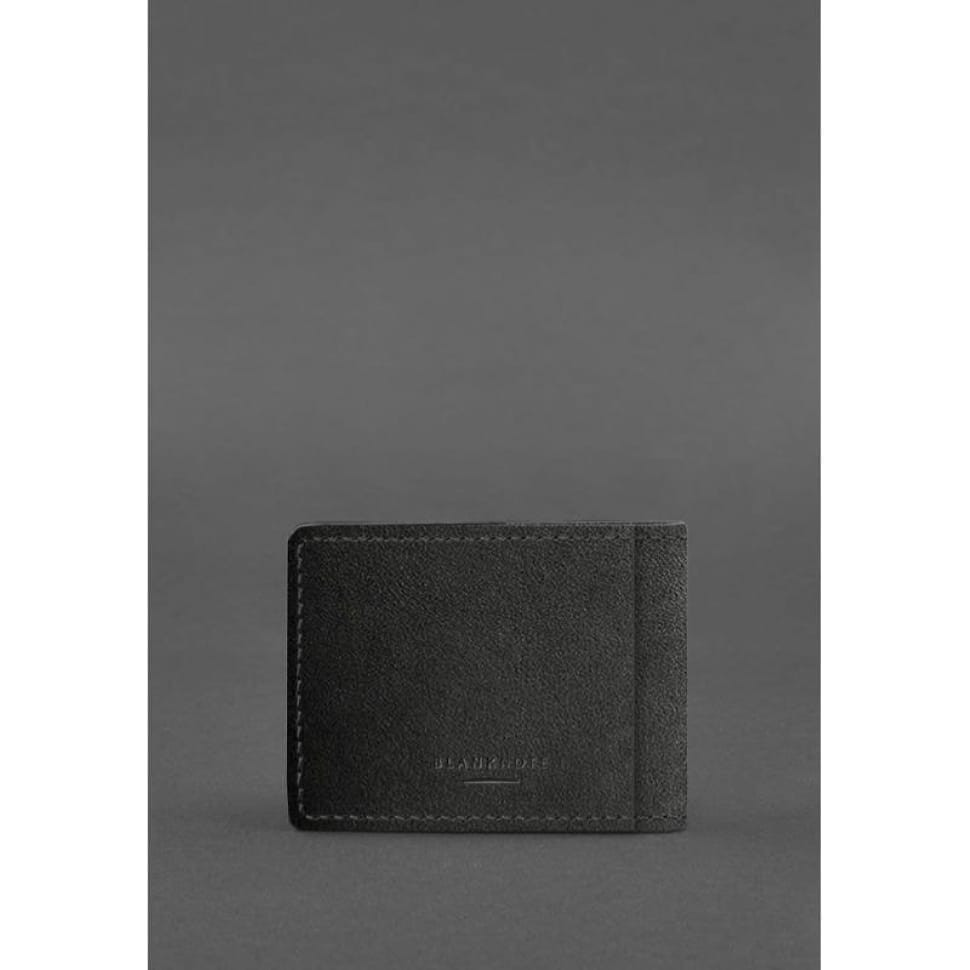 Шкіряна обкладинка для посвідчення учасника бойових дій Чорна