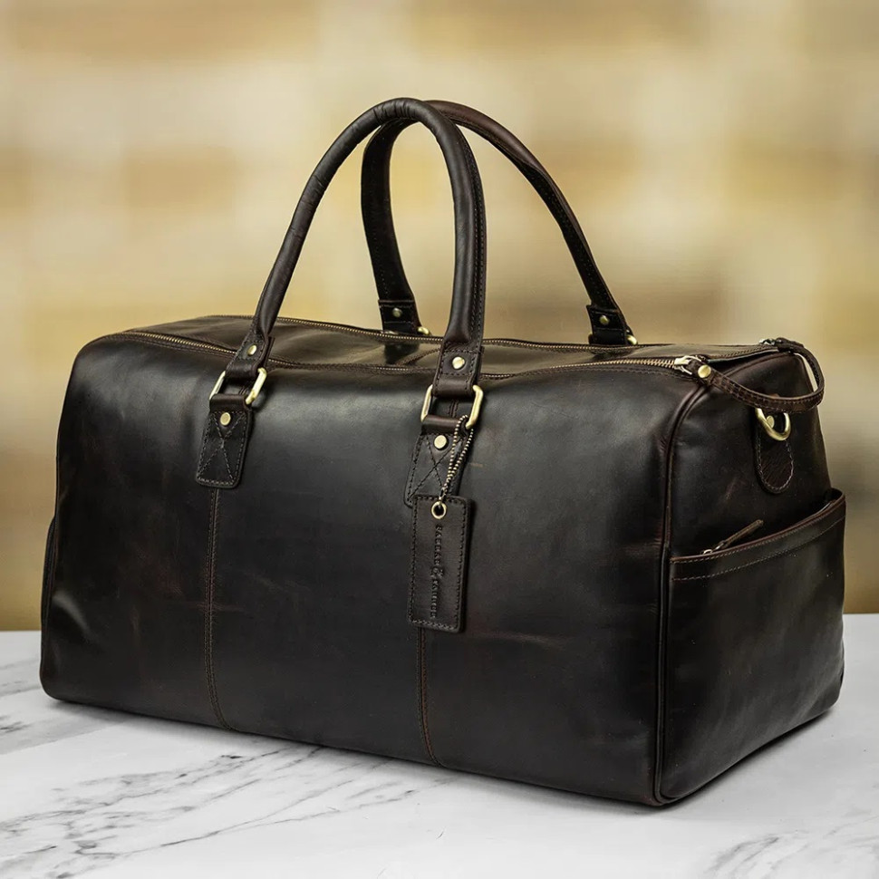 Чоловіча дорожня сумка Ashwood K48 (Brown)