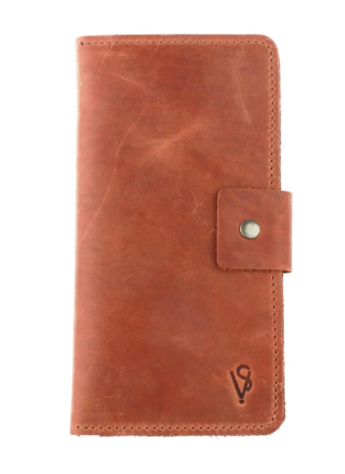 Womens leather wallet for passport SULLIVAN 80223(10) light brown