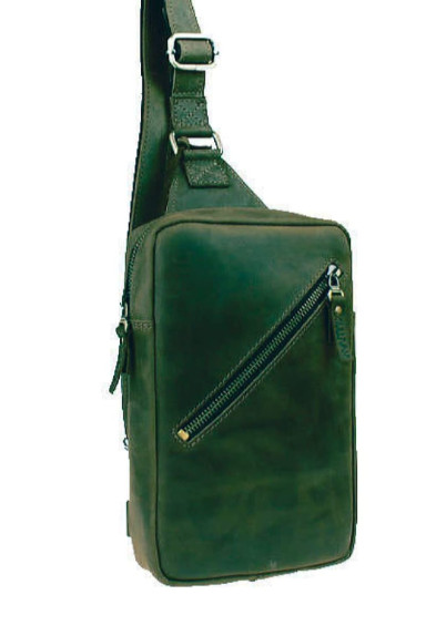 Men's sling shoulder bag banana 10221(26) green