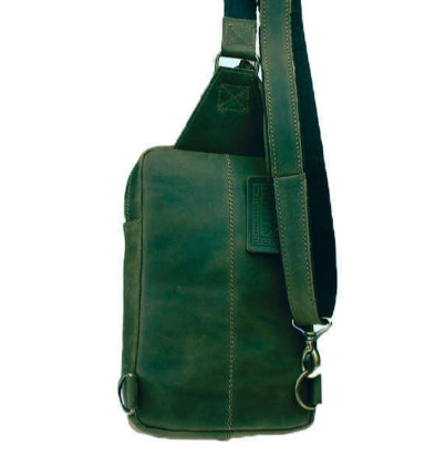 Men's sling shoulder bag banana 10221(26) green