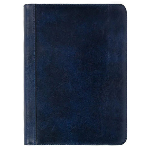 Шкіряна папка для документів A4 Candide синя 5205701 Time Resistance