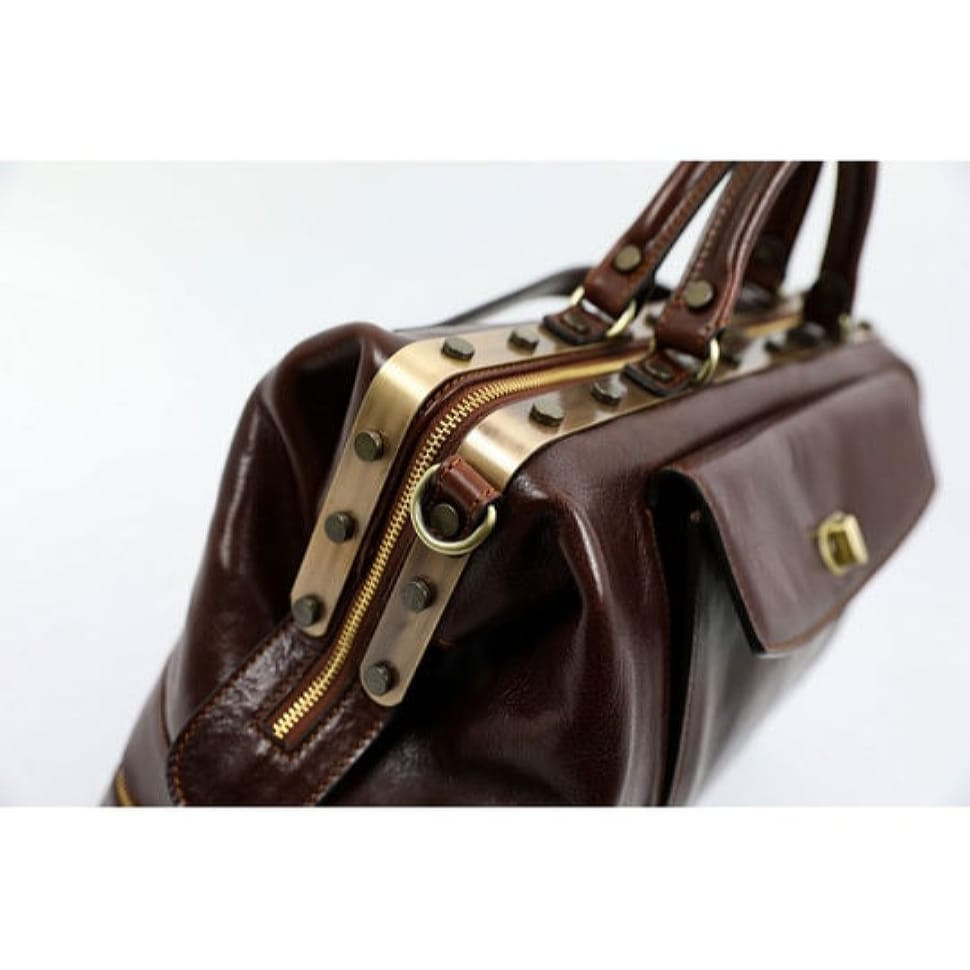 Cаквояж шкіряний, сумка доктора Time Resistance - Doctor Faustus коричневий 5219101