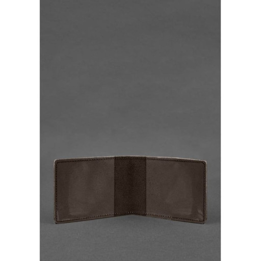 Шкіряна обкладинка для посвідчення журналіста темно-коричнева