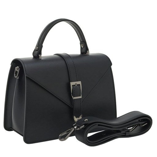 Шкіряна жіноча сумка Virginia Conti (Італія) - VC02451_gblack