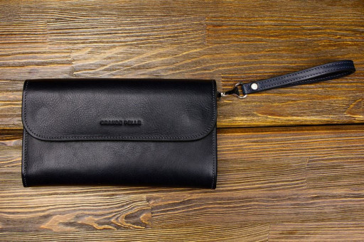 Клатч Practico, синій глянець Grande Pelle 704670