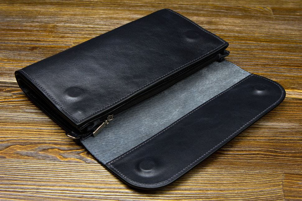 Клатч Practico, синій глянець Grande Pelle 704670