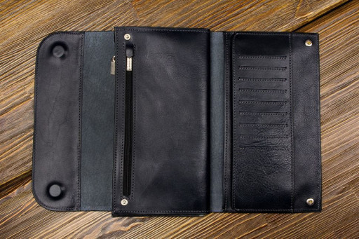 Клатч Practico, синій глянець Grande Pelle 704670