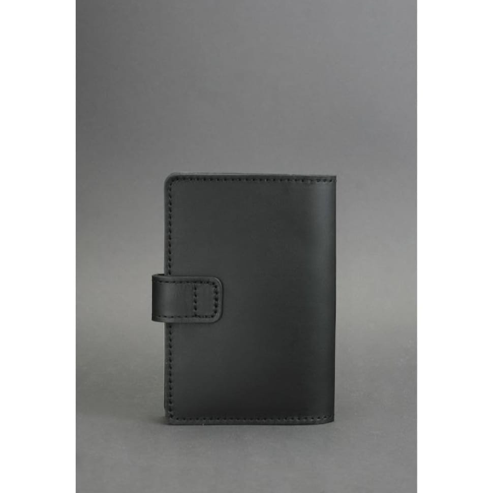 Шкіряна обкладинка для паспорта 3.0 чорна