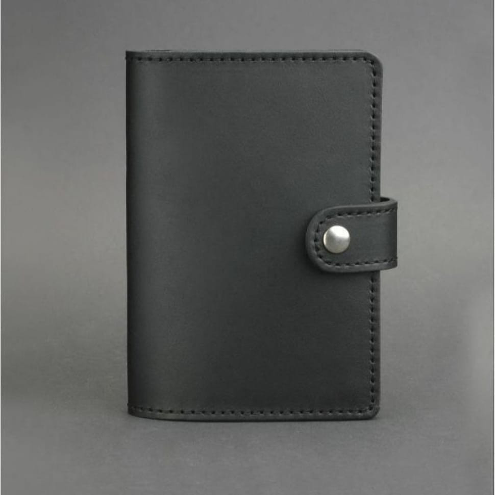 Шкіряна обкладинка для паспорта 3.0 чорна