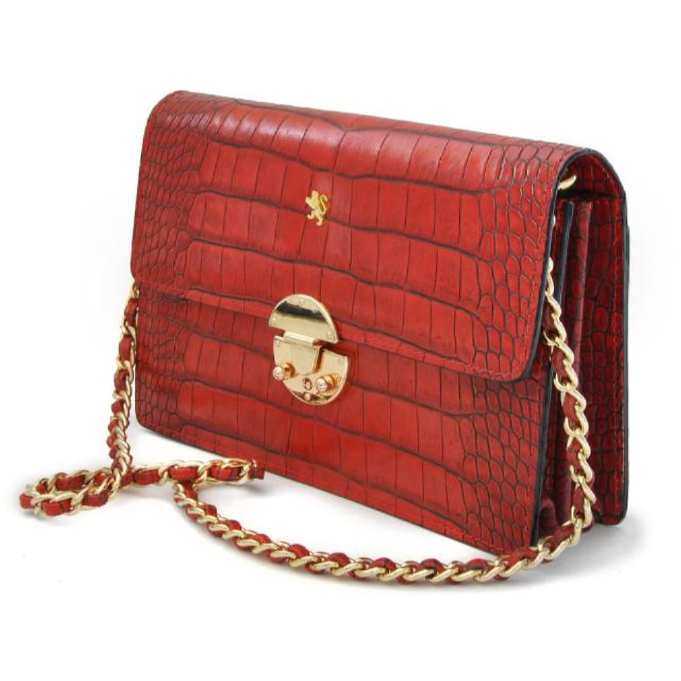 Pratesi KNE202/D - Lucrezia De' Medici King Cross Body Bag in cow leather King Black