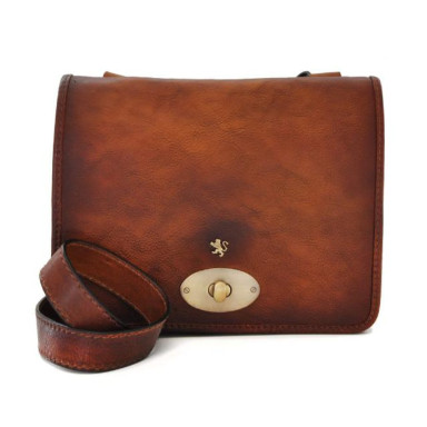 Pratesi BMA122/27 - Cross Body Bag Portalettere Small in cow leather Bruce Brown