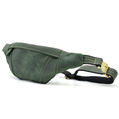 Belt leather banana LIMARY Lim-525RE green