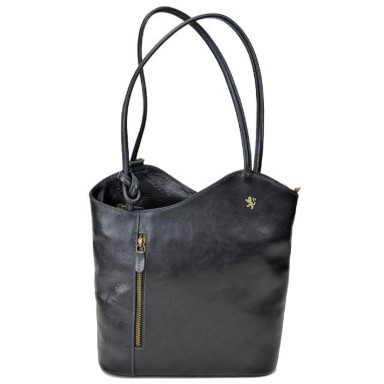 Pratesi BNE465 - Consuma Shoulder Bag in cowhide leather Bruce Black