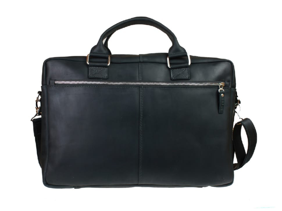 Large leather bag for men A4 SULLIVAN 74231(60) black