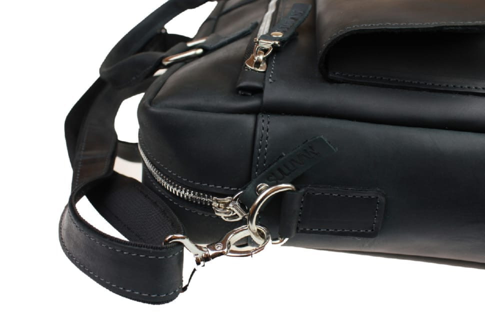 Large leather bag for men A4 SULLIVAN 74231(60) black