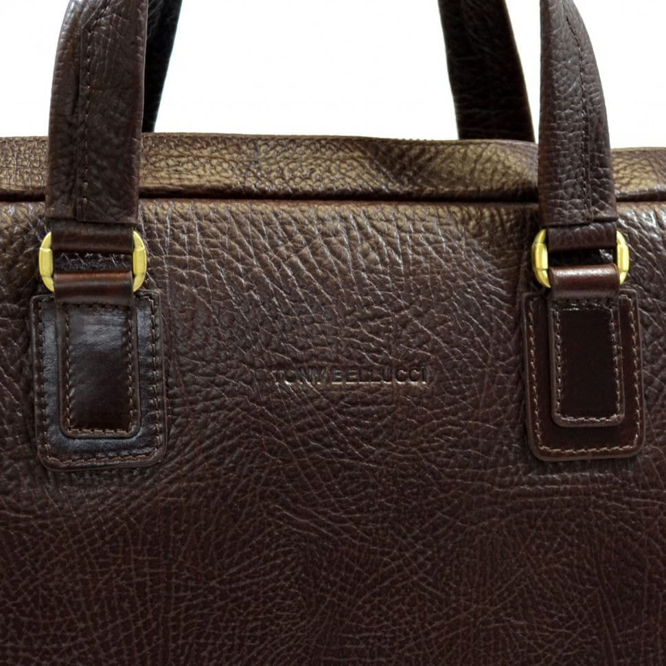 Шкіряний портфель Tony Bellucci 5095-886 коричневий флотар