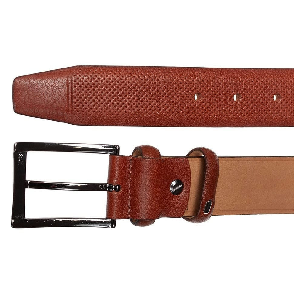 Шкіряний ремень YSK класичний 1078-3 рудий