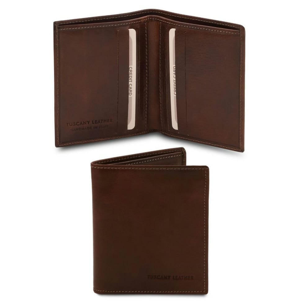 Exclusive 2 fold leather wallet for men Tuscany TL142064 