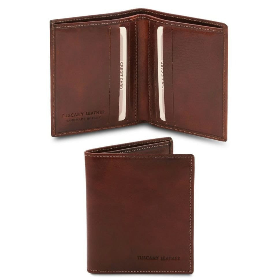 Exclusive 2 fold leather wallet for men Tuscany TL142064 
