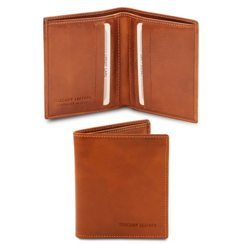 Exclusive 2 fold leather wallet for men Tuscany TL142064 
